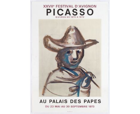 Set of 4 Advertising Posters for a Picasso exhibition at the XXVII Avignon Festival, 1973. Country: France. Year: 1973. Artis