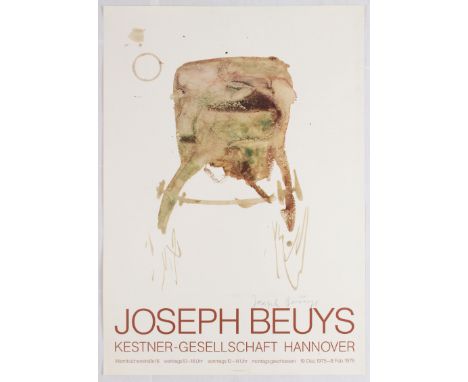 Exhibition Poster Joseph Beuys, Hannover 1975-1976. Country: Germany. Year: 1975. Artist: Joseph Beuys. Joseph Beuys (1921 - 