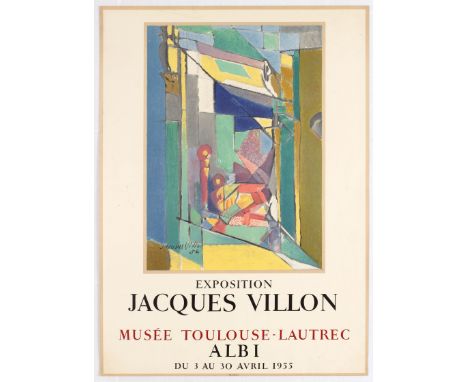 Exhibition Advertising Poster – Jacques Villon – Albi, 1955. Original Lithograph. Country: France. Year: 1955. Artist: Jacque