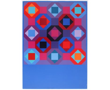 Country: Unknown. Year: Unknown. Artist: Vasarely. Victor Vasarely was a Hungarian-French artist credited with having created