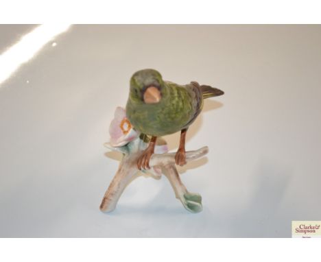 A Goebel porcelain greenfinch
