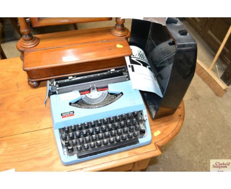 A portable Brother 210 typewriter 