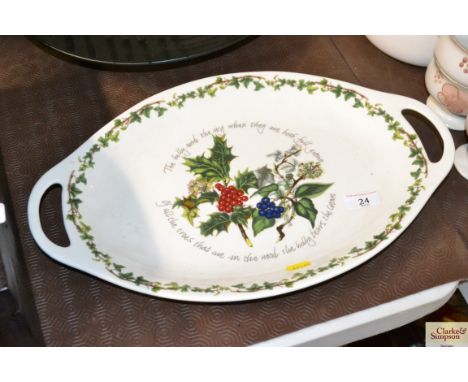 A Portmeirion "The Holly and The Ivy" dish