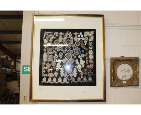 A framed and glazed antique sampler 