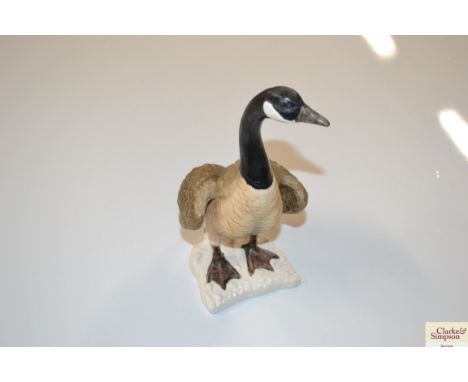 A Goebel porcelain figure of a Canada Goose