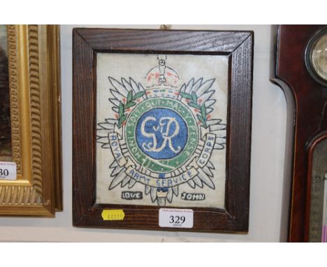 A Royal Army Service Corps embroidery