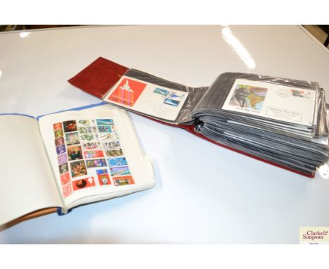 An album of circa 1970's First Day covers and a mainly Great Britain stamp album