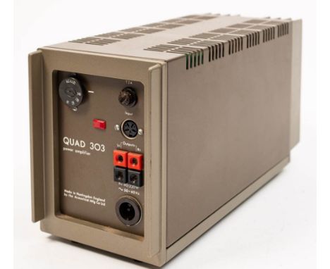A Quad 34 Control Unit: serial number 022207, together with a Quad 303 Power Amplifier, a Thorens TD 150/II turntable and a D