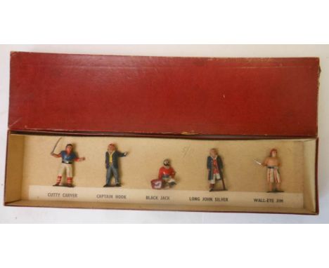 Reynolds, H R Products, a rare set 'Pirates of Fact & Fiction: includes Cutty Carver, Captain Hook, Black Jack, Long John Sil