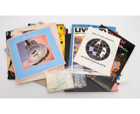 A Collection of 1980s concert programmes, Live Aid, Howard Jones, Squeeze, Paul Young, Human Rights Now!, Status Quo, Monkees