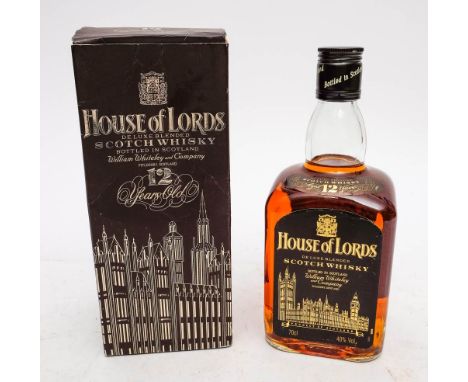 A bottle of House of Lords 12 year old Scotch whisky, bottled by William Whiteley &amp; Co. 