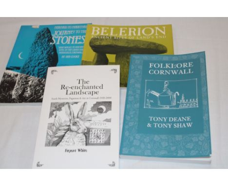 White (R) The Re-enchanted Landscape - Earth Mysteries, Paganism and Art in Cornwall; Belerion - Ancient Sites of Lands End a