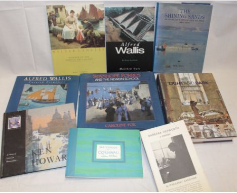 Various Cornish art related volumes including Light and Dark - the autobiography of Ken Howard, signed dust jacket; Stanhope 