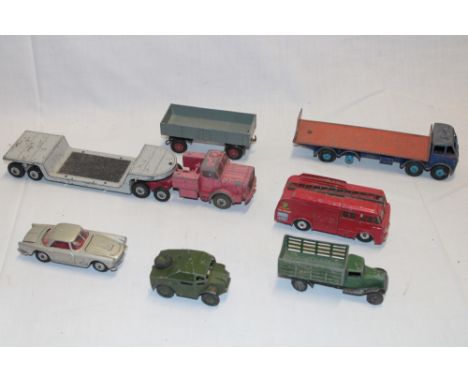 Various diecast vehicles including Dinky Supertoys Foden lorry, Dinky fire engine and others etc 