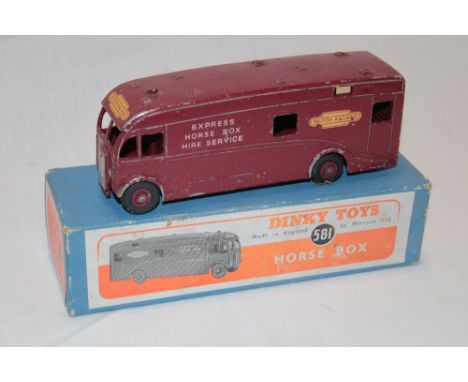 Dinky Toys - No. 581 horsebox in original box 