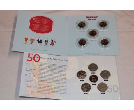 A Rupert Bear 50p collection, The History of the 50 Pence Coin (2)