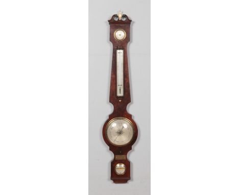 A 19th century mahogany Tagliabue barometer. Bearing later presentation plaque dated 1945.  