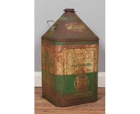 A vintage Castrol 'Agricastrol' tractor oil can. Medium 30/40. Height: 48cm.  