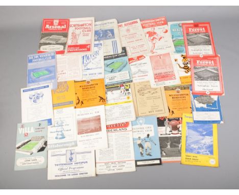 A collection of 1950's Football Programmes to include 1956 Manchester City vs Tottenham Hotspur Semi-Final Tie, Wolverhampton
