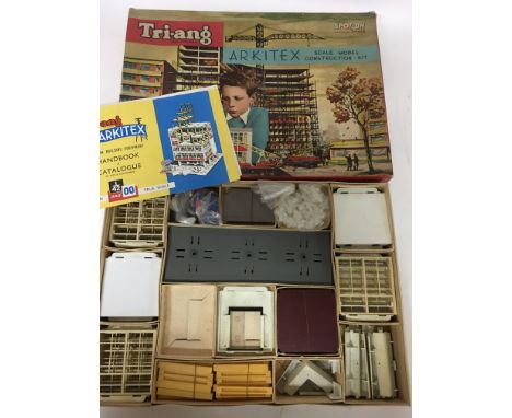 Triang, Spot on, boxed, Arkitex , 1:42 scale model construction set and a Meccano boxed set #3 and Dinky builder set #2, boxe