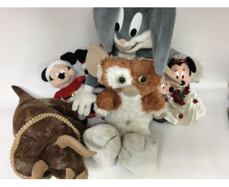 A collection of soft toys including Disney - NO RESERVE