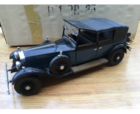 Franklin mint, boxed, diecast, 1:24 scale, 1929 Rolls Royce phantom I cabriolet de ville - NO RESERVE