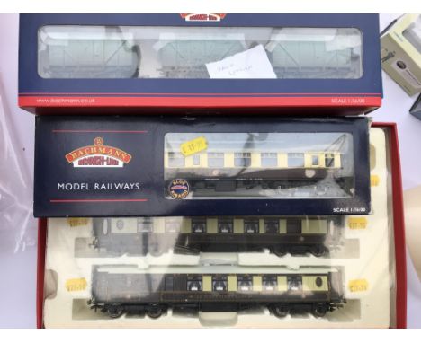 A collection of 00 scale carriages boxed.