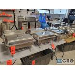 Lot of (6) stainless steel chafing dishes