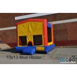 Modular House bounce house with blower