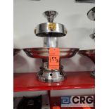 Stainless steel champagne fountain