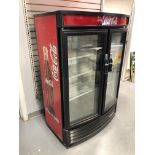 "True" 4 ft. two door coke cooler