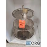 3 tier stainless steel cupcake stand