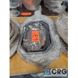 Lot of ass't stainless steel and silver plated serving platters