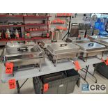 Lot of (6) stainless steel chafing dishes