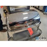 Stainless steel roll top chafing dish, with plastic storage tub