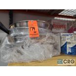 Lot of steel mixing bowls