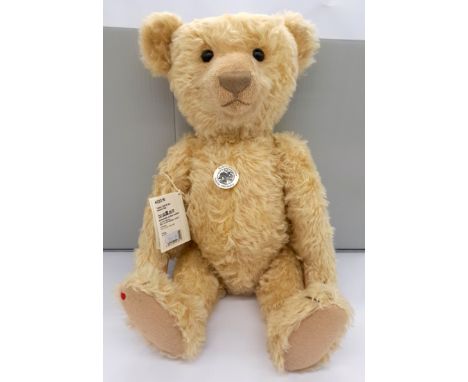 Steiff Teddy Bear replica 1906, white tag 403316, LE 906, mohair, with chest tag, swing label, certificate, Excellent Plus, w