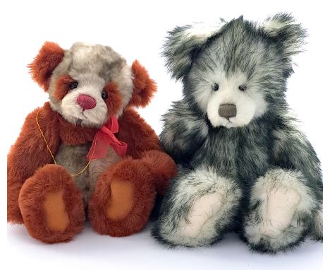 Charlie Bears pair of teddy bears, including: (1) Finley, CB 173703, 2007, LE 1300, MISSING swing labels, 14"/35cm; and (2) R