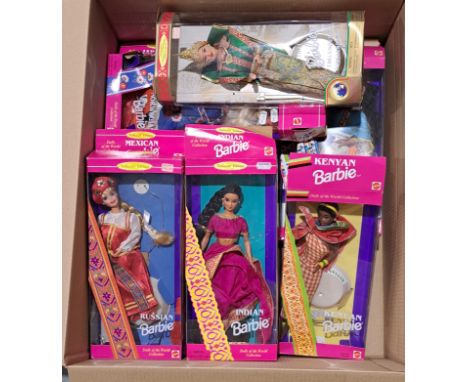 Mattel collection of boxed Barbie dolls, including: #14163, #11609, #14449, #11181, #14450, #18561, #11104, #12699, #16499, #