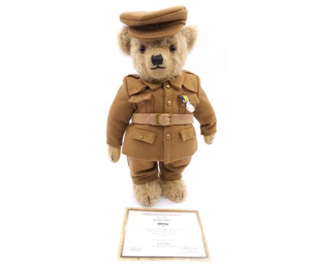 Merrythought For The Fallen soldier teddy bear, commemorating the 100th anniversary of the end of World War 1, Danbury Mint e
