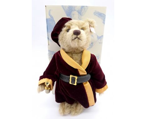 Steiff Marco Polo teddy bear, white tag 034213, LE 1500, 2014, mohair, missing map - otherwise Excellent Plus, with swing lab
