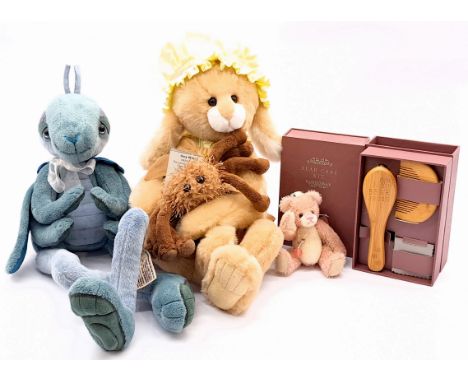 Charlie Bears group including: (1) Little Miss Muffet &amp; Incy Wincy spider, LE 397/1000, plush, swing label certificate, 1