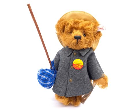 Steiff English Tramp Bear, special edition issued by Ideeund Spiel German Toy Store, white tag 651113, LE 1500, Excellent Plu