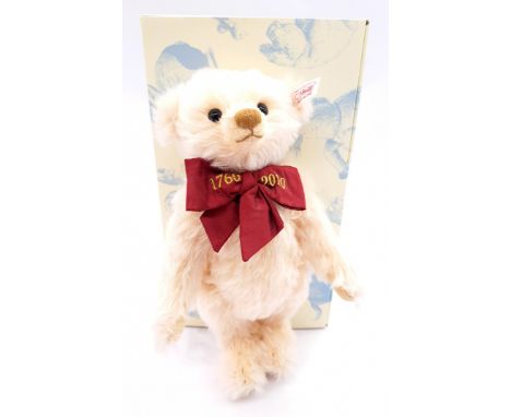 Steiff Hamleys exclusive Grace teddy bear, white tag 662942, LE 1500, apricot mohair, with certificate, Near Mint to Mint, wi