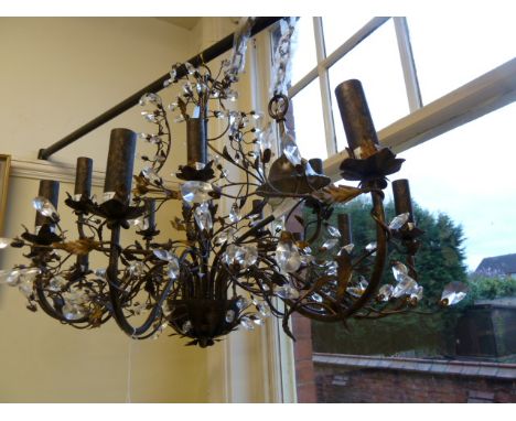 New metal foliate 15 branch chandelier 