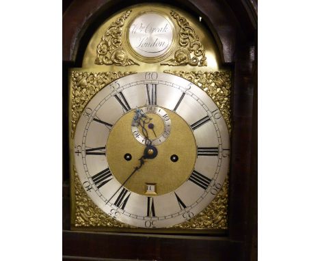 8 Day brass face mahogany longcase clock - William Creak, London, c1760