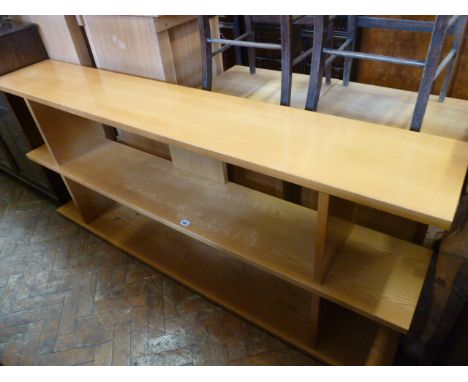 Modern light oak open bookshelf 