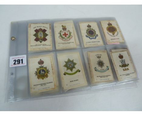 Set of BDV cigarette silks - British Army Crests & Badges