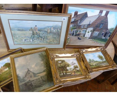 Hunting prints & oil paintings 