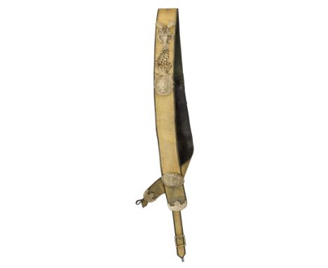 AN AUSTRIAN HUNTING BALDRICK (GALABANDELIER) FOR THE COURT HUNT OF FERDINAND IV, GRAND DUKE OF TUSCANY, LATE 19TH CENTURY in 